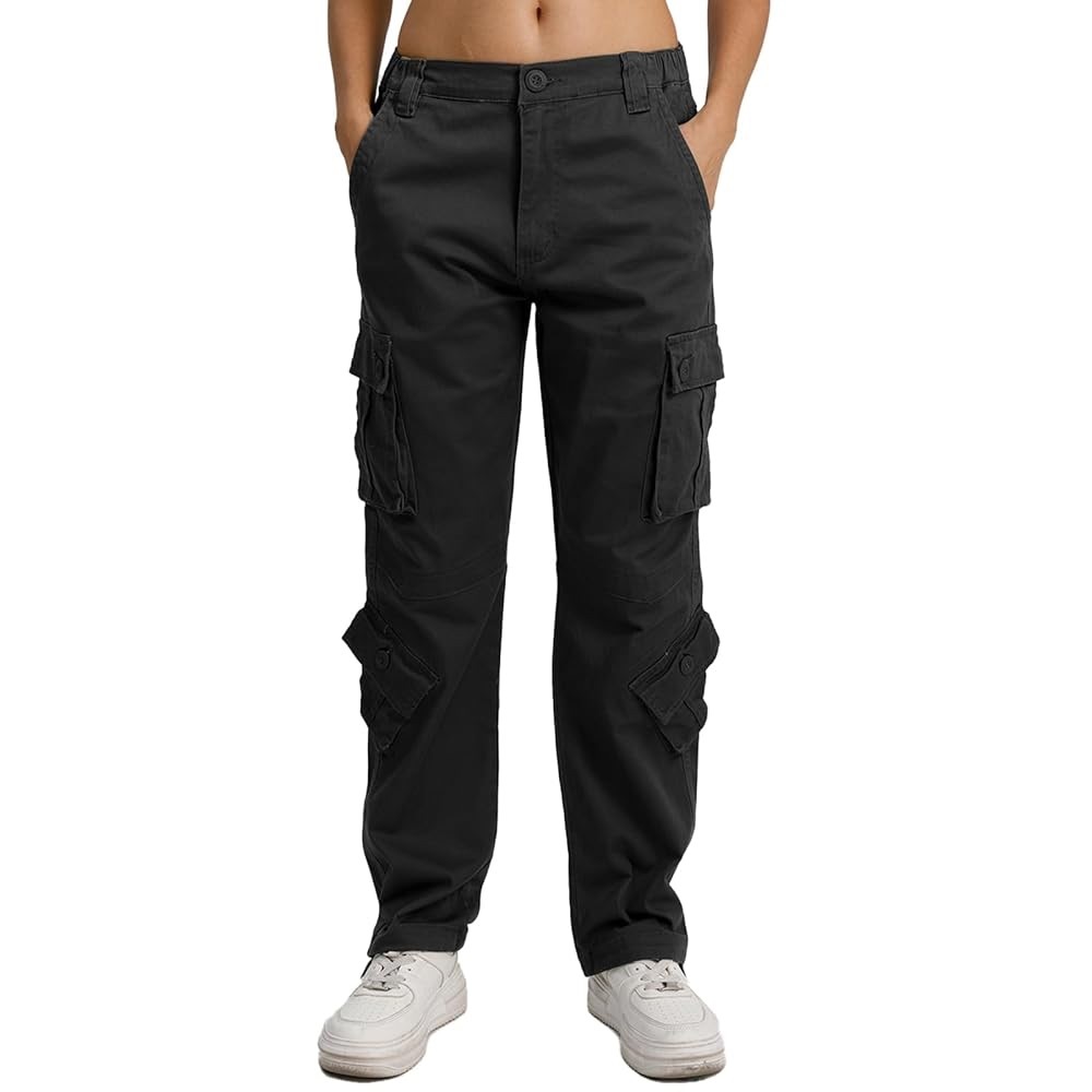 Matchstick Black Cargo Pants